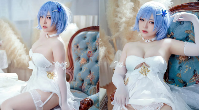 Đến với cosplay Chapayev Melody of the White Cavalry Dress trong Azur Lane siêu đỉnh