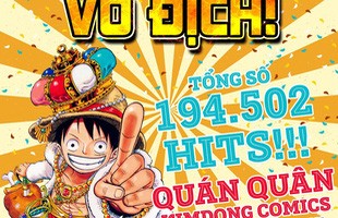 Vượt qua Conan, Doraemon và Naruto, One Piece giành ngôi vị quán quân trong cuộc thi do Kim Đồng tổ chức