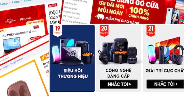 Ngày bán hàng siêu giảm giá của các sàn TMĐT cuối tháng 7/2021