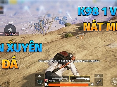 Thanh niên chơi PUBG Mobile 