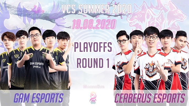 Trực tiếp VCS Mùa Hè 2020 Playoffs vòng 1: GAM vs CES