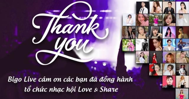 Lễ hội âm nhạc Bigo Live’s Love & Share: Sự kiện từ thiện quyên góp 200 triệu đồng cho người nghèo tại TP.HCM