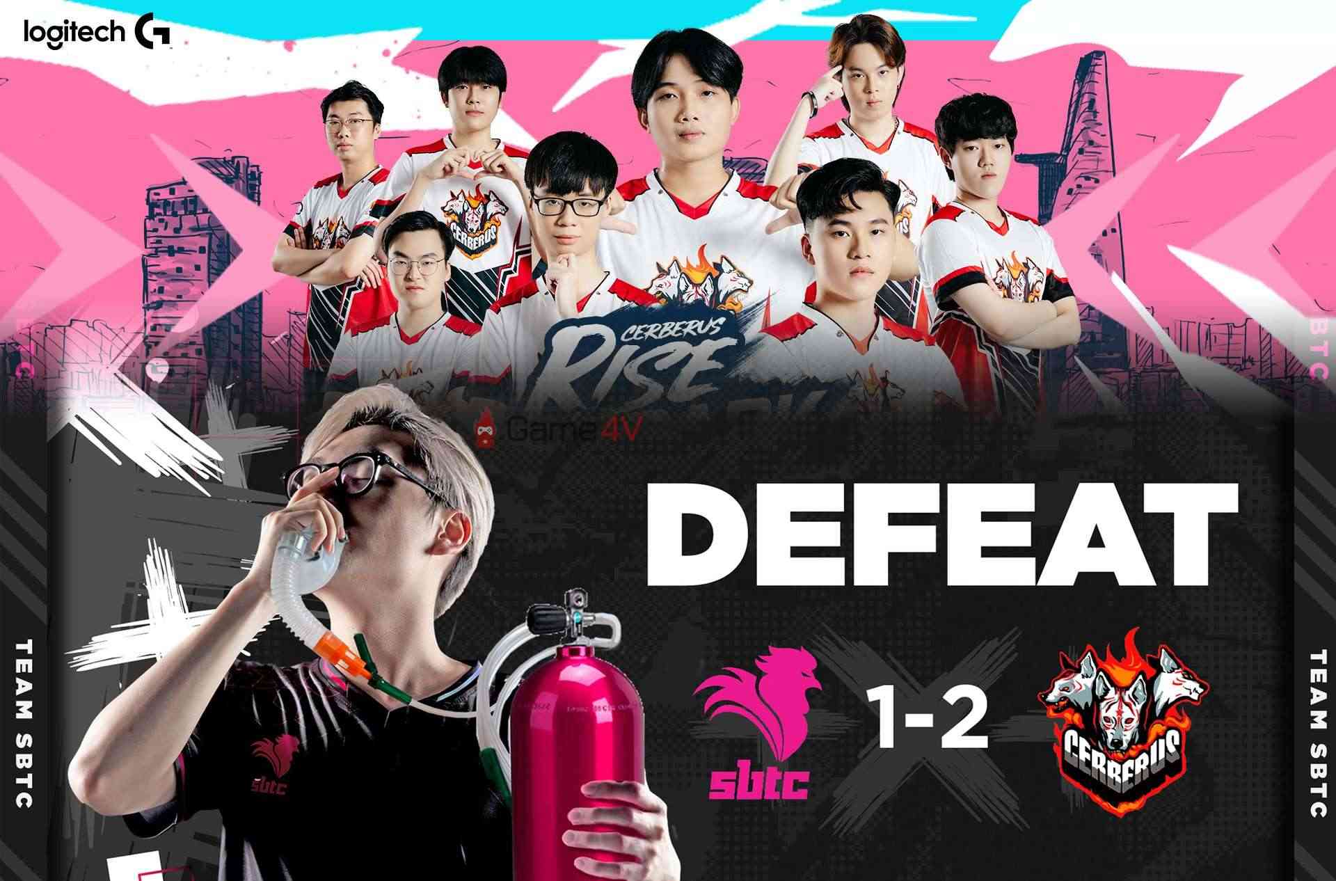 SBTC Esports thảm bại 1-2 trước CERBERUS Esports và có nguy cơ lớn 'out top 4' tại VCS Mùa Hè 2022