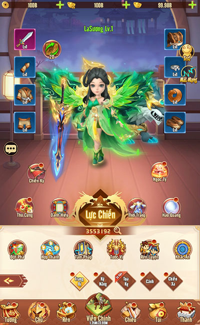 Chủ Tướng sẽ đẹp hơn, oai phong hơn khi bước vào game Ảo Mộng 3Q