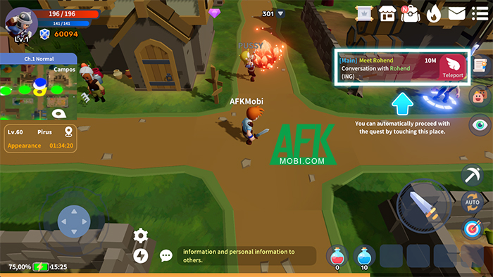 EternalHearts game MMORPG cày cuốc có phong cách đồ họa hoạt hình ngộ nghĩnh