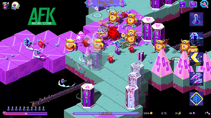 Neon Spellstorm Mobile game hành động roguelite có đồ họa mang đậm chất cổ điển