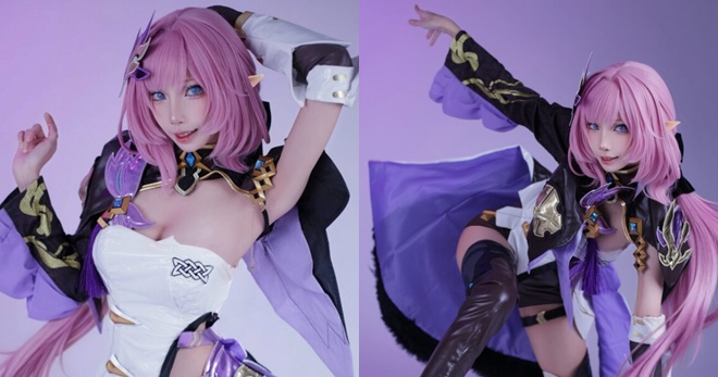 Ngắm bộ cosplay Elysia Honkai Impact 3rd tuyệt đẹp của Chiro