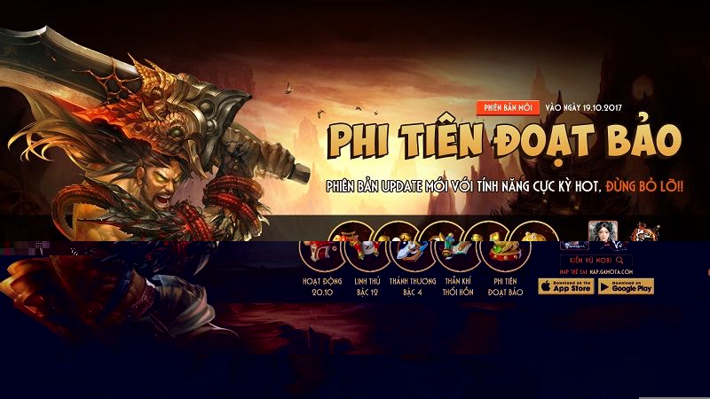 Kiếm Vũ Mobi Gamota thức tỉnh giang hồ với Phi Tiêu Đoạt Bảo