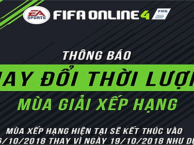 FO4: Dời thời gian kết thúc xếp hạng mùa 3, thêm cơ hội cho các HLV đạt được thứ hạng cao