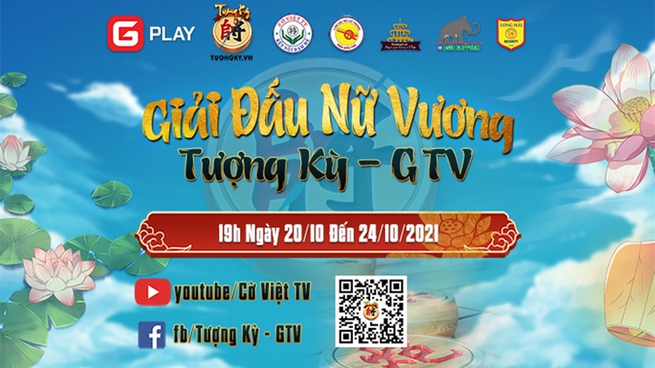 Giải cờ Tướng nữ online mừng 20-10 tranh cup Tượng Kỳ GTV