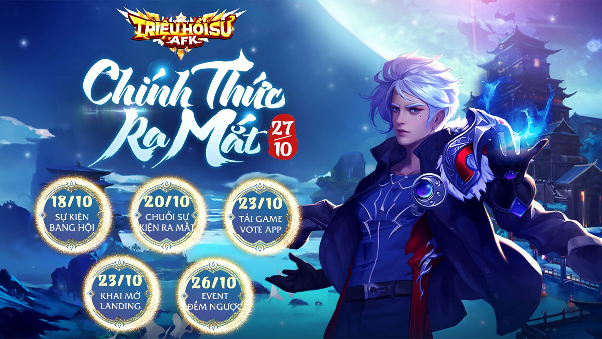 Triệu Hồi Sư AFK chính thức ra mắt vào 27/10, công bố lộ trình tặng giftcode