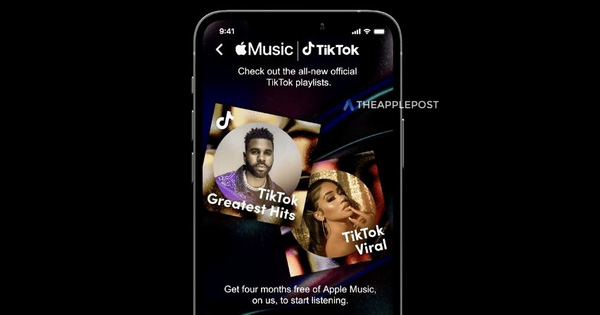 Người dùng TikTok sẽ nhận được 4 tháng Apple Music miễn phí