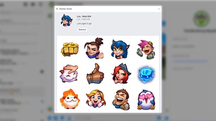 Cách gửi sticker Tốc Chiến của Facebook Messenger