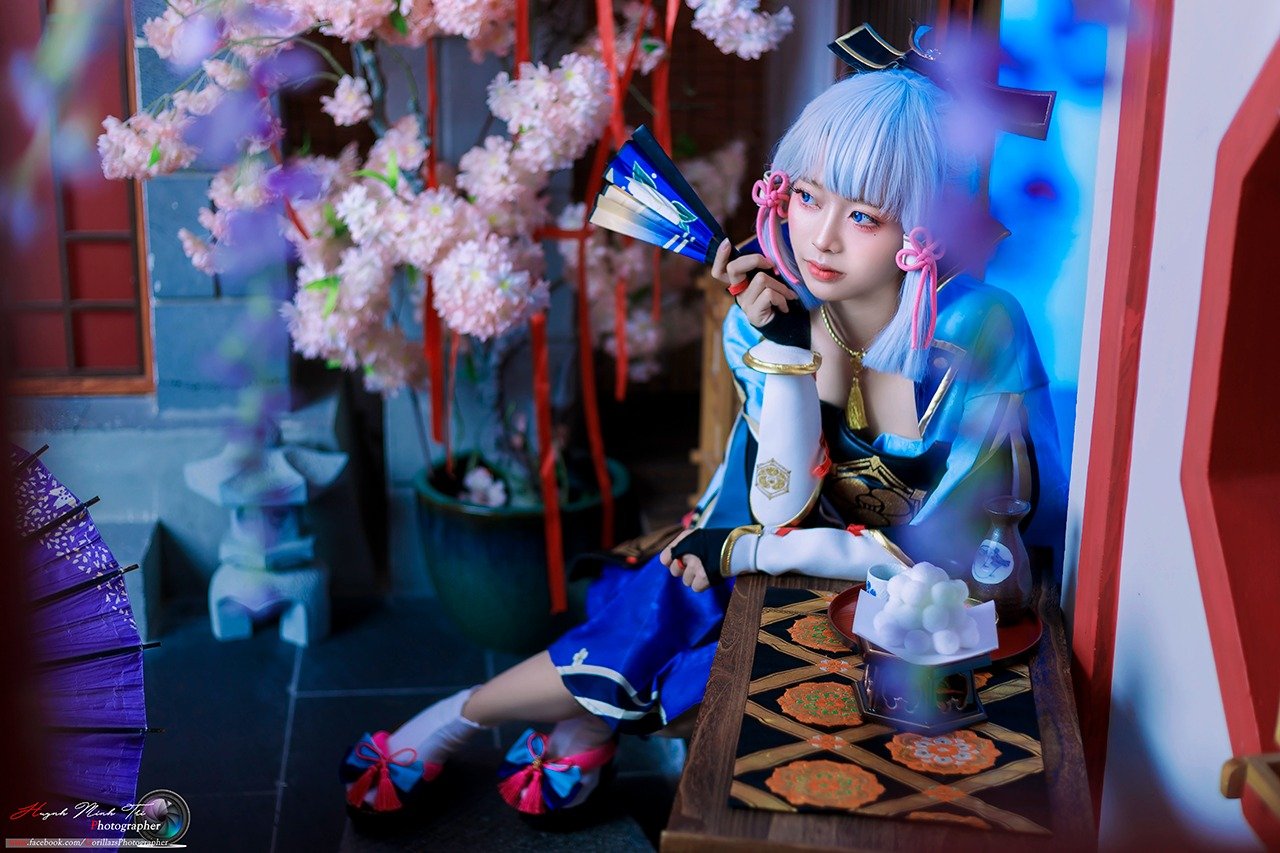 Chiêm ngưỡng bộ cosplay Ayaka siêu đẹp mắt đến từ nữ cosplay người Việt Nam