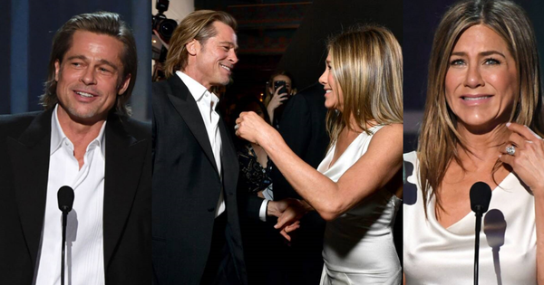 3 khoảnh khắc đáng nhớ của SAG Awards 2020: Brad Pitt nhìn Jennifer Aniston âu yếm, tình cũ 