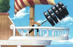 Fan One Piece học theo Zoro nâng tạ khiến cư dân mạng lo lắng