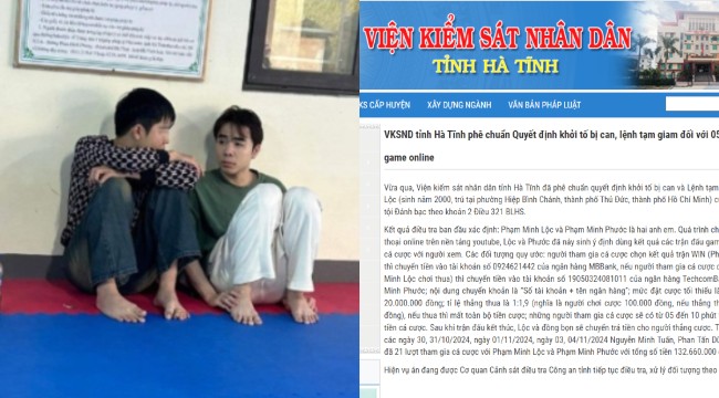 Thông tin chính thức vụ Zeros bị khởi tố, tạm giam vì tội đánh bạc