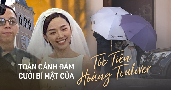 Toàn cảnh đám cưới bí mật của Tóc Tiên - Hoàng Touliver tại Đà Lạt: An ninh thắt chặt, bảo vệ căng dù che kín hình ảnh cô dâu