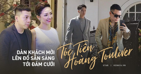 Dàn khách mời lên đồ, sẵn sàng tới đám cưới Tóc Tiên - Hoàng Touliver: Andree, Kelbin diện vest bảnh bao, hội bạn thân đang gấp rút có mặt!