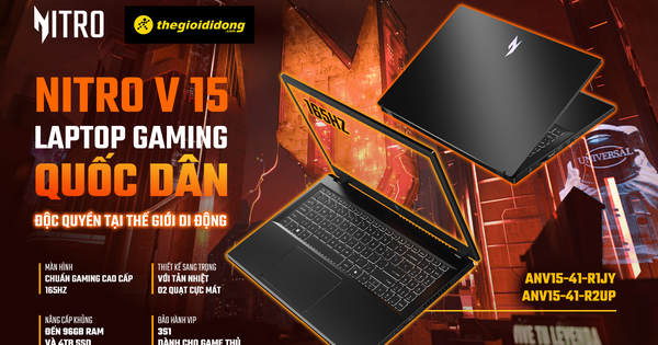 Acer Nitro V 15 AMD: Gaming cốt lõi, hiệu năng bứt phá, nâng cấp cực khủng