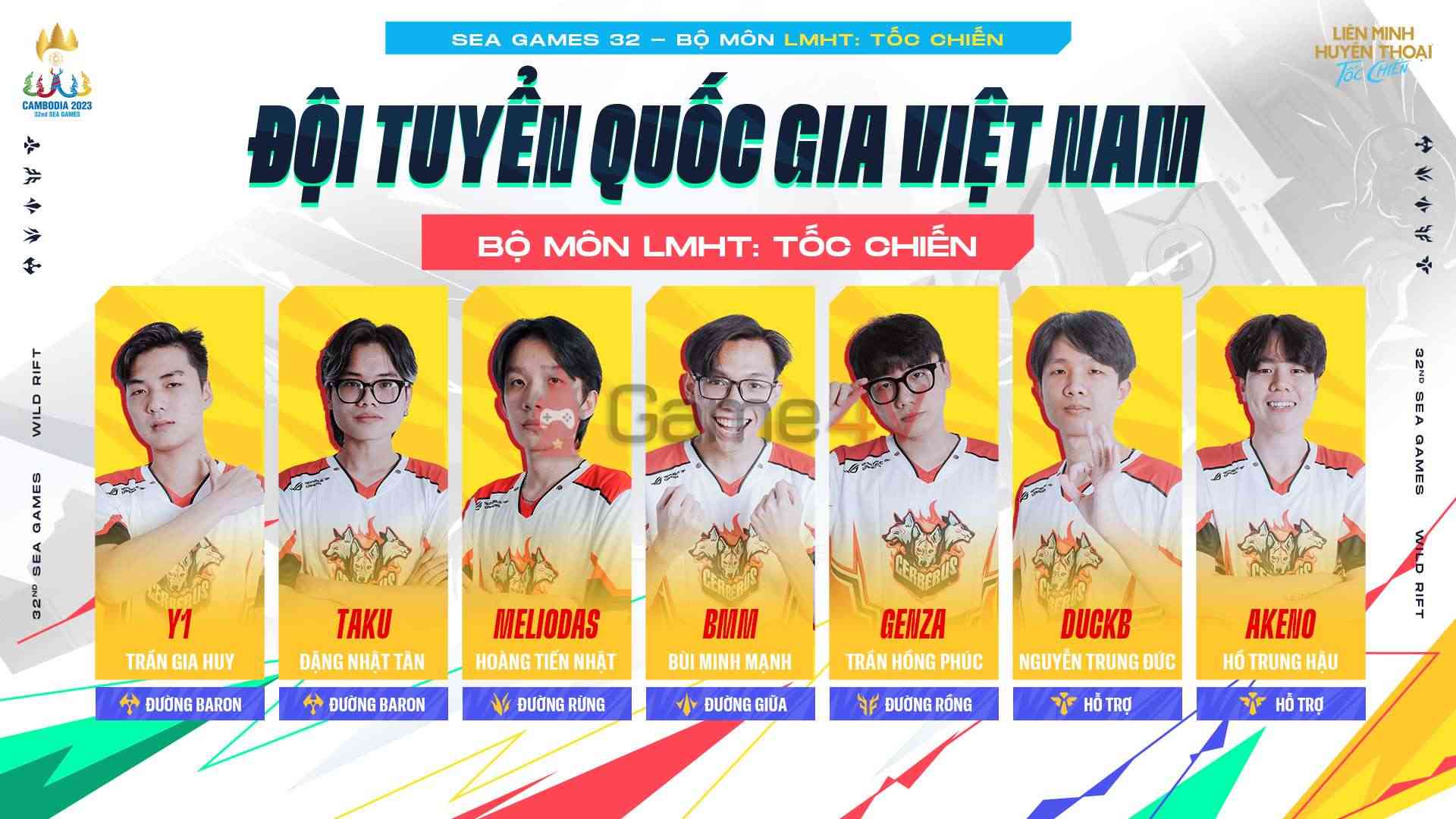 SEA Games 32: Danh sách toàn bộ đội hình Esports ĐTQG Việt Nam