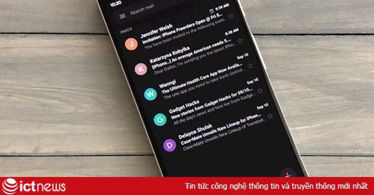 Hướng dẫn cài đặt giao diện Gmail nền tối trên điện thoại