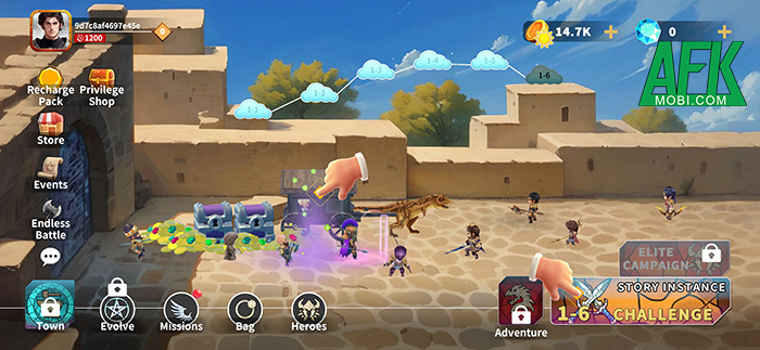 Dẫn dắt các chiến binh Trung Cổ chiến đấu với những con khủng long tại game Ideal City