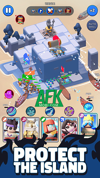 Bảo vệ hòn đảo của mình trong game chiến thuật North War: Island Defense 3D