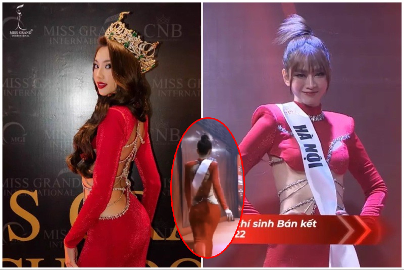 Lê Bống diện đầm cut-out của Miss Grand Thuỳ Tiên đi thi bán kết hoa hậu, tái hiện màn catwalk “gà đông tảo” kèm triết lý