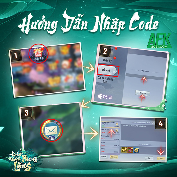 Tổng hợp gift code game Kiếm Khách Phong Lăng mới nhất trong tháng