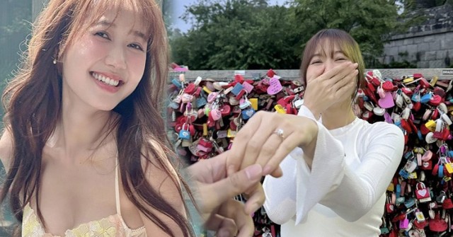 Nhung Gumiho cười rạng rỡ khi được bạn trai cầu hôn
