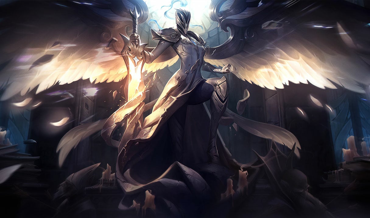 Streamer Liên Minh Huyền Thoại Drututt được Riot Games trao tặng trang phục Silver Kayle danh giá