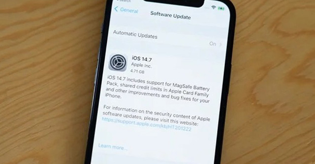 Apple chính thức phát hành iOS 14.7