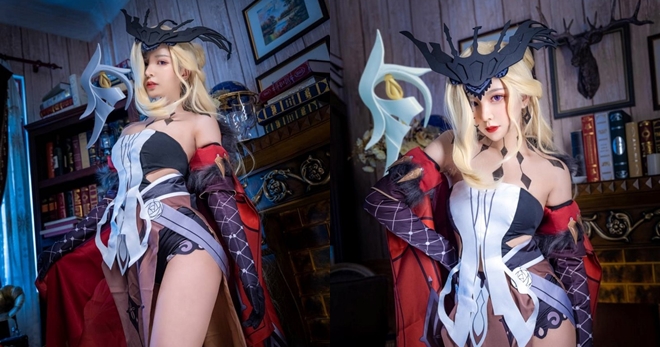 Chiêm ngưỡng bộ ảnh cosplay La Signora trong Genshin Impact