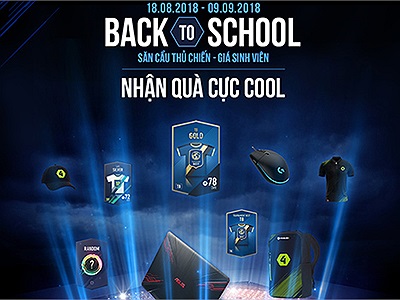 FIFA Online 4 tung gói cầu thủ Back 2 School cực hot cùng Vòng quay may mắn chắc chắn nhận quà