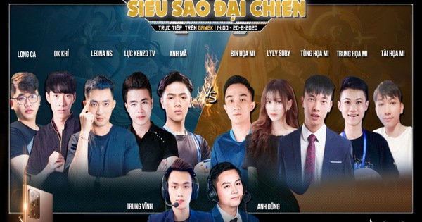 Siêu sao đại chiến: Dàn KOL Liên Quân Mobile hội tụ tại trận Showmatch cực kỳ được mong chờ