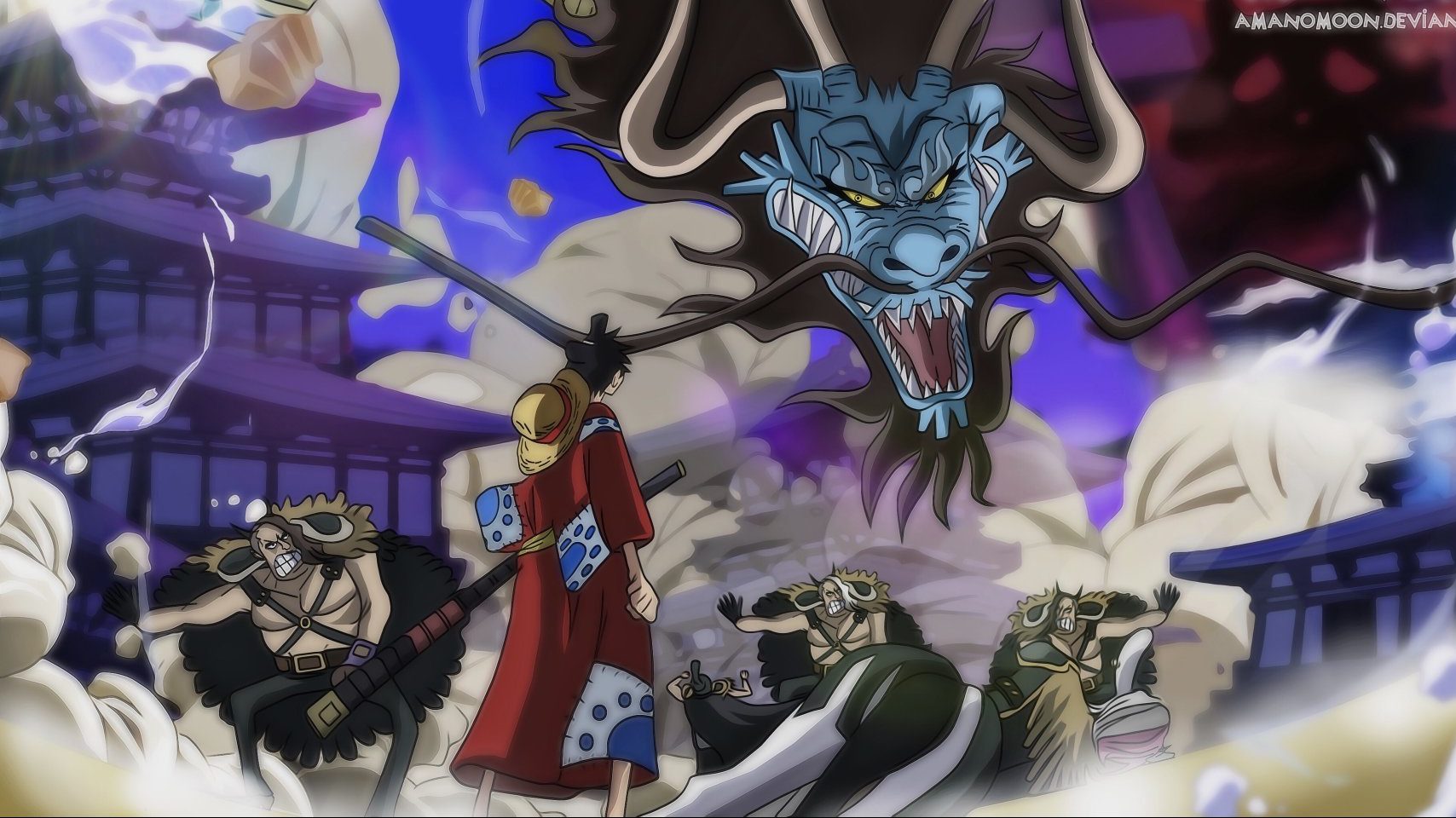 One Piece 988: Kaido vs Sulong, Franky lái moto 'tông thẳng mặt' Big Mom