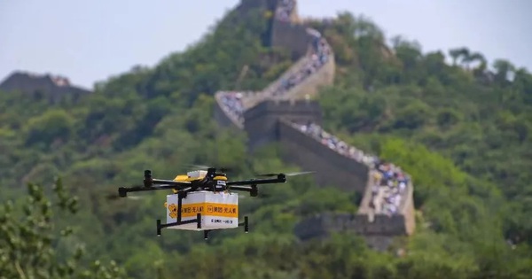 Mua hàng online ở Vạn Lý Trường Thành, drone giao trong 5 phút - GIẢI TRÍ