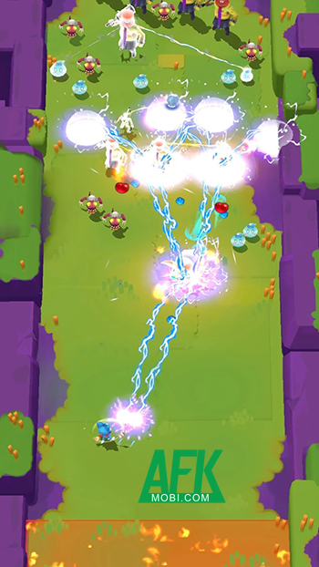 Điều khiển một chú mèo đối mặt các đợt kẻ thù lẫn quái vật với game Cat Hero: Magic Journey