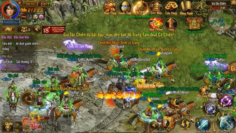 Chưa đánh gia tộc chiến – chưa xứng danh game thủ Chinh Đồ 1 Mobile