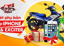 Không phải đùa, game thủ Tru Tiên 3D đã có thể đánh quái đổi iPhone, Exciter và vàng 9999