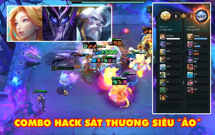 Đấu Trường Chân Lý: Hack sát thương cùng tương tác “dị” Seraphine + Pantheon/Graves