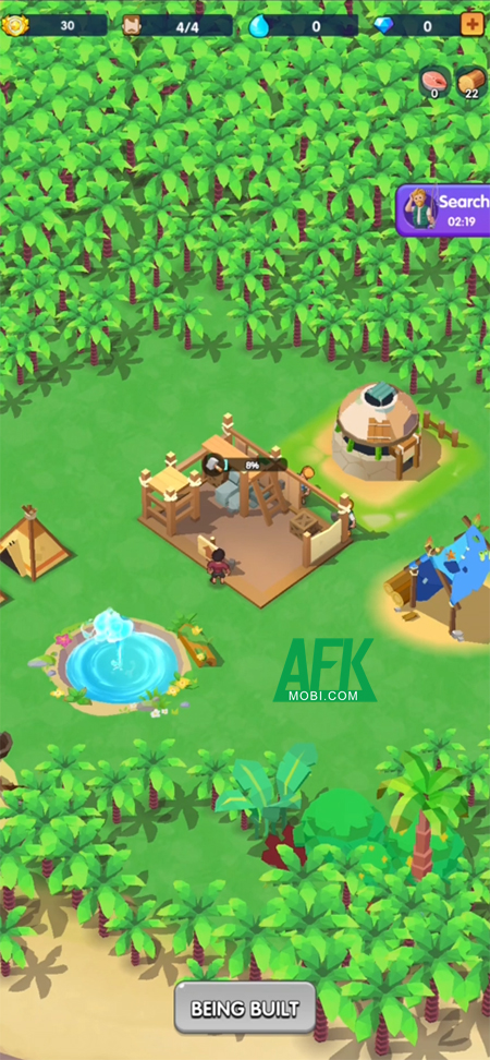 Xây dựng khu trú ẩn trên lưng một con cá voi khổng lồ trong Blue Whale Ark: Idle Survival - MOBILE