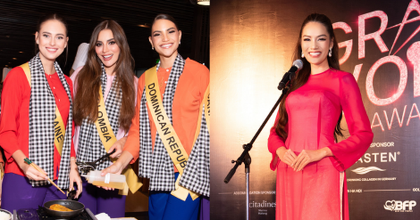 Dàn thí sinh Miss Grand International tại Huế: Lần đầu mặc áo bà ba đổ bánh xèo, Lê Hoàng Phương dừng bước phần thi này