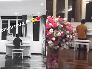 Cường Đô la lãng mạn đàn piano tặng người yêu mới Đàm Thu Trang