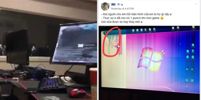 Cay cú đấm vỡ màn hình, game thủ lục đục lên mạng hỏi cách sửa vì xót của