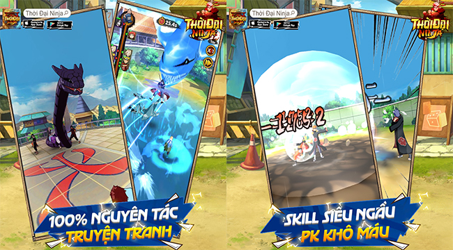 Thời Đại Ninja – Game chuẩn Naruto màn hình dọc đầy mới lạ