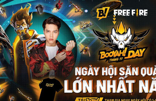 22/11 BOOYAH! LIVE chào đón ngày hội lớn nhất năm: Game thủ đi đến đâu quà theo đến đấy, cơ hội giao lưu với streamer Free Fire cực dễ!