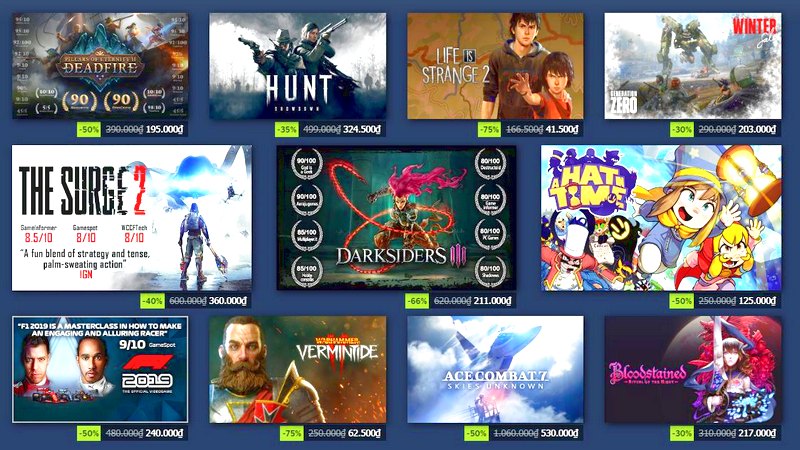 Steam Winter Sale - Sự kiện giảm giá sập sàn game bản quyền chính thức 