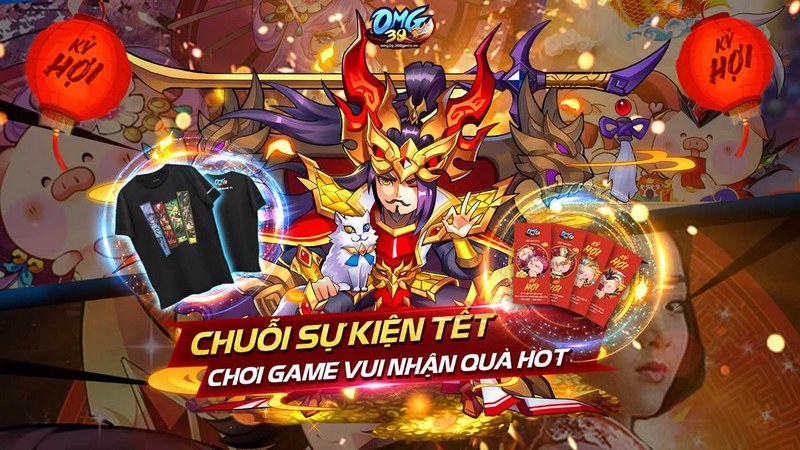 Cơn mưa sự kiện Tết Nguyên Đán dành tặng cho game thủ OMG 3Q